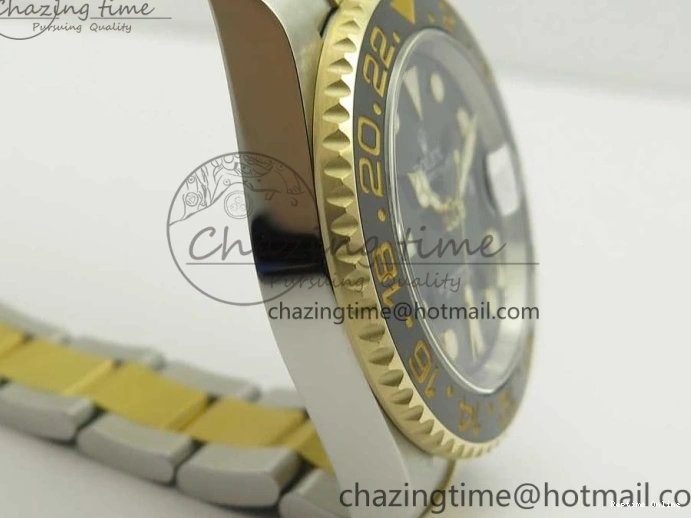 1219 Tailored GMT-Master II 116713 LN Black Ceramic Thick YG Wrapped 904L Steel 1:1 Noob Best Edition A3187 (Correct Hand Stack) 3304